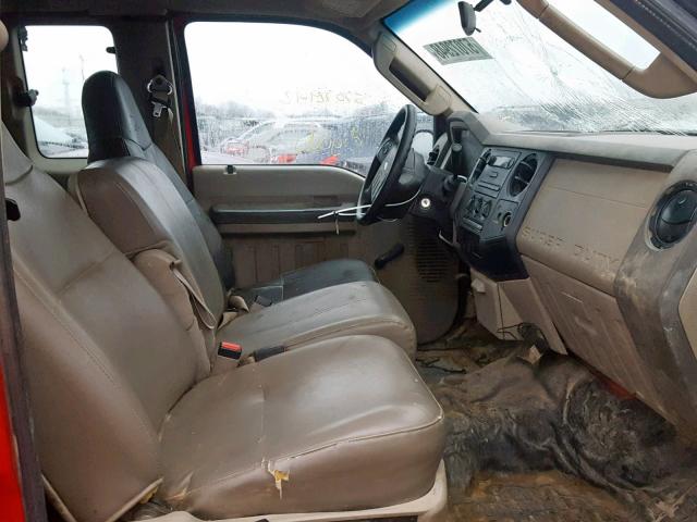 1FTSX20598EB61053 - 2008 FORD F250 SUPER RED photo 5