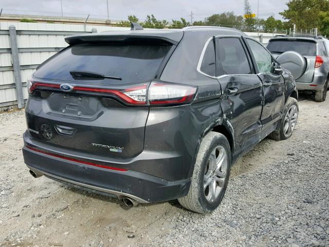 2FMPK4K92HBC17356 - 2017 FORD EDGE TITAN GRAY photo 4