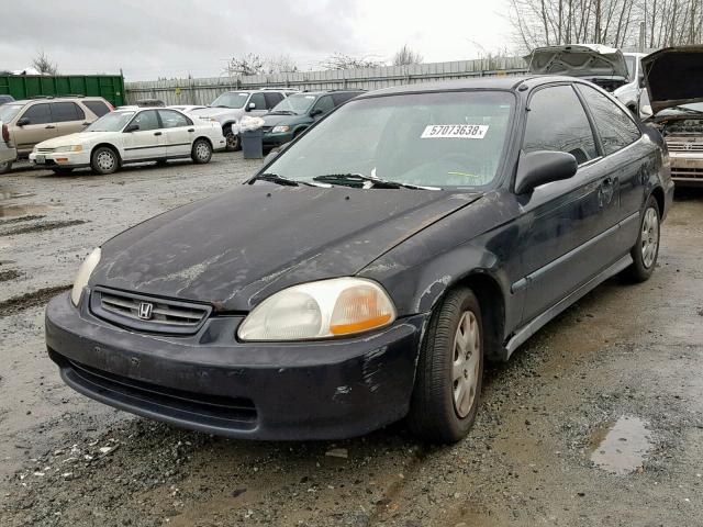 1HGEJ6221WL114120 - 1998 HONDA CIVIC DX BLACK photo 2