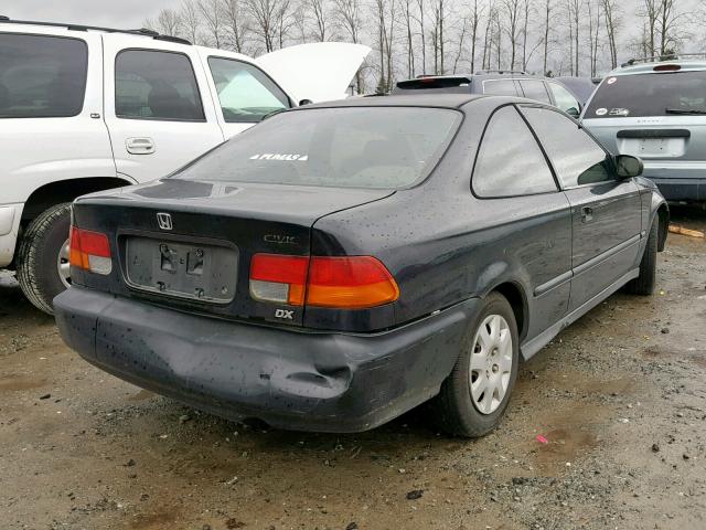 1HGEJ6221WL114120 - 1998 HONDA CIVIC DX BLACK photo 4