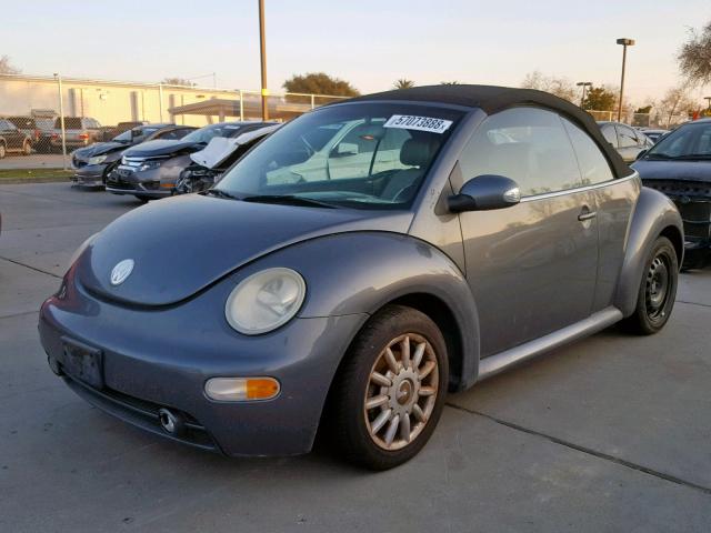 3VWCM31YX5M350714 - 2005 VOLKSWAGEN NEW BEETLE GRAY photo 2