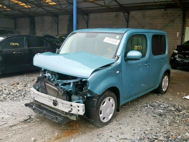 JN8AZ2KR7AT152850 - 2010 NISSAN CUBE BASE BLUE photo 2