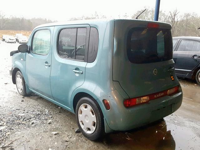 JN8AZ2KR7AT152850 - 2010 NISSAN CUBE BASE BLUE photo 3