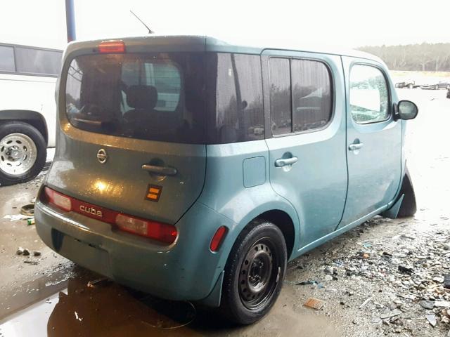 JN8AZ2KR7AT152850 - 2010 NISSAN CUBE BASE BLUE photo 4