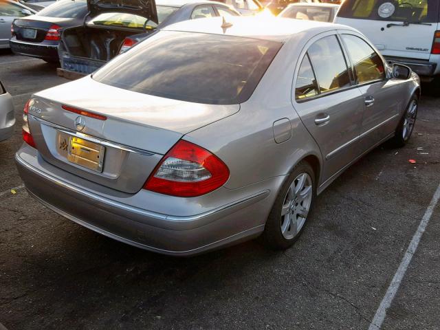 WDBUF56X47B013719 - 2007 MERCEDES-BENZ E 350 SILVER photo 4