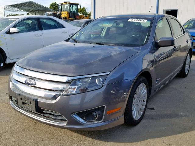 3FADP0L36AR343955 - 2010 FORD FUSION HYB GRAY photo 2