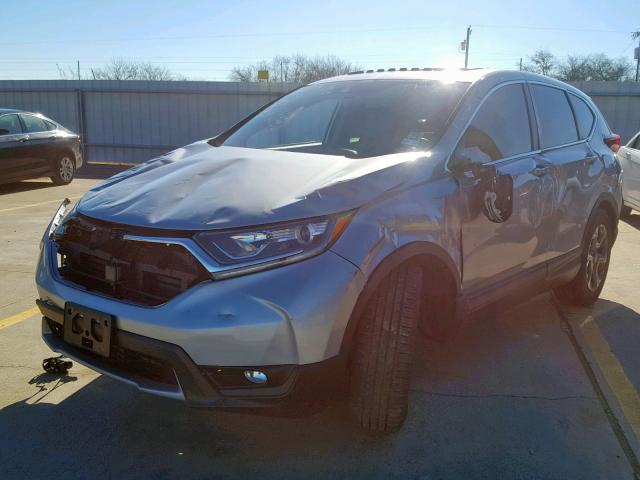 7FARW1H81JE035823 - 2018 HONDA CR-V EXL SILVER photo 2