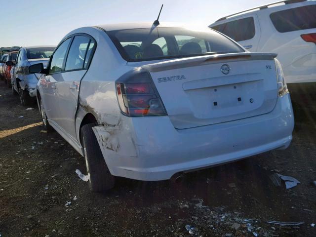 3N1AB6AP5AL729535 - 2010 NISSAN SENTRA 2.0 WHITE photo 3