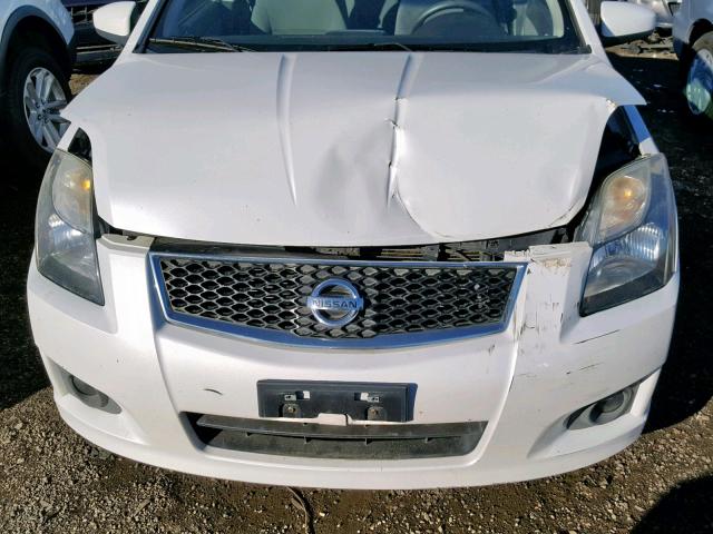 3N1AB6AP5AL729535 - 2010 NISSAN SENTRA 2.0 WHITE photo 7