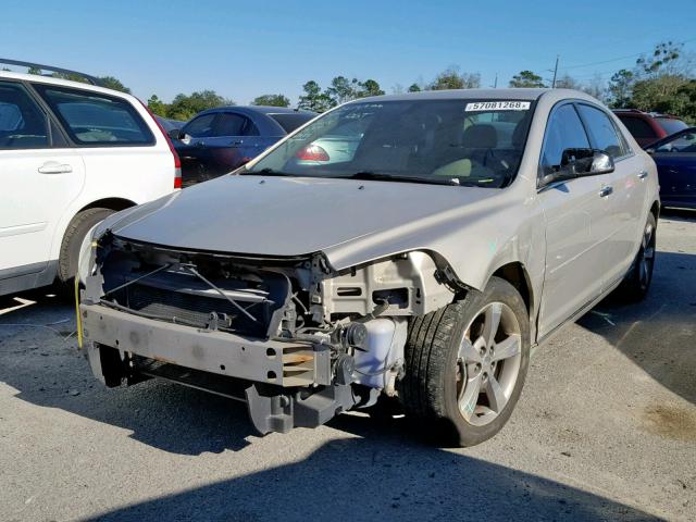 1G1ZC5EU5CF312736 - 2012 CHEVROLET MALIBU 1LT GOLD photo 2