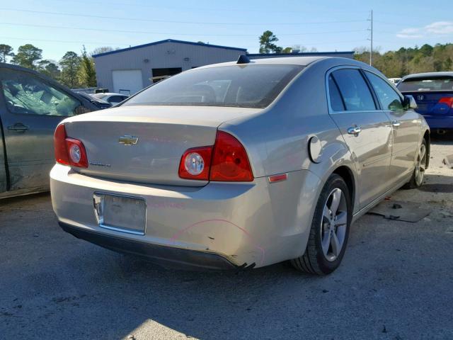 1G1ZC5EU5CF312736 - 2012 CHEVROLET MALIBU 1LT GOLD photo 4