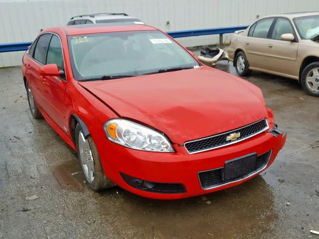 2G1WD57C091289421 - 2009 CHEVROLET IMPALA SS RED photo 1