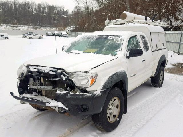 5TFTU4GN4DX037477 - 2013 TOYOTA TACOMA PRE WHITE photo 2