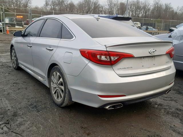 5NPE34AF9GH317974 - 2016 HYUNDAI SONATA SPO SILVER photo 3