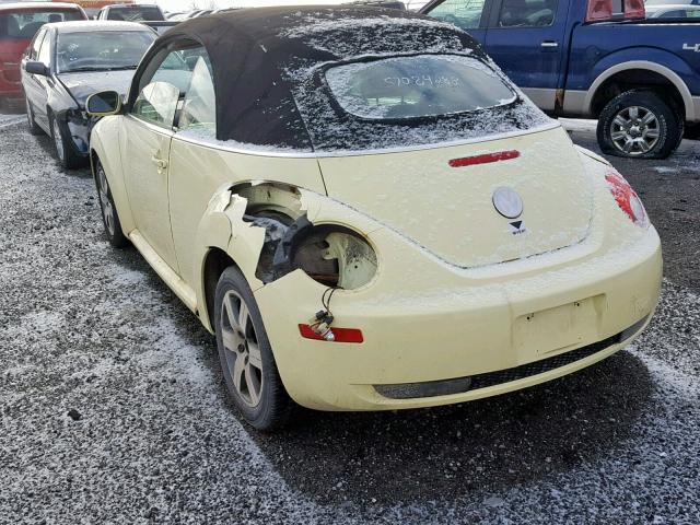 3VWRF21Y06M301005 - 2006 VOLKSWAGEN NEW BEETLE Sarı foto 3