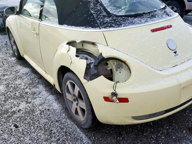 3VWRF21Y06M301005 - 2006 VOLKSWAGEN NEW BEETLE Sarı foto 9