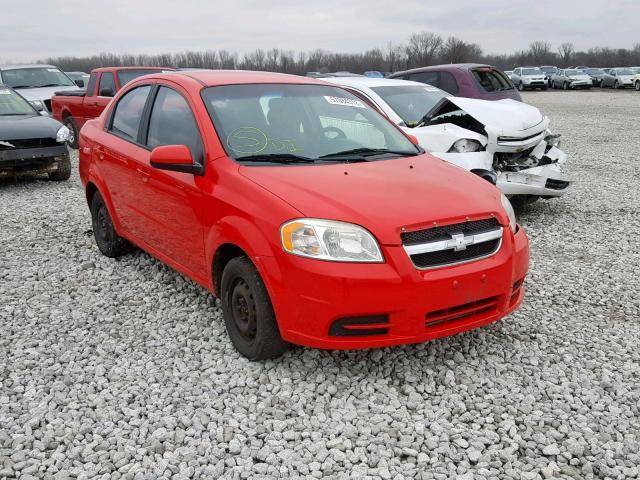 KL1TD5DE8BB142020 - 2011 CHEVROLET AVEO LS RED photo 1