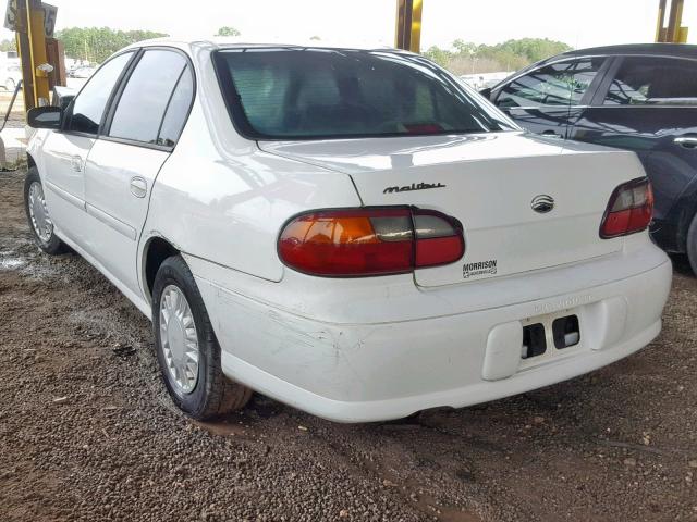 1G1ND52J7Y6227376 - 2000 CHEVROLET MALIBU WHITE photo 3