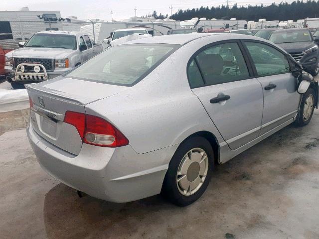 2HGFA16429H032708 - 2009 HONDA CIVIC DX-G SILVER photo 4