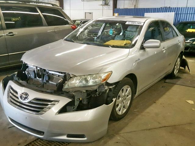 4T1BB46K99U085330 - 2009 TOYOTA CAMRY HYBR SILVER photo 2