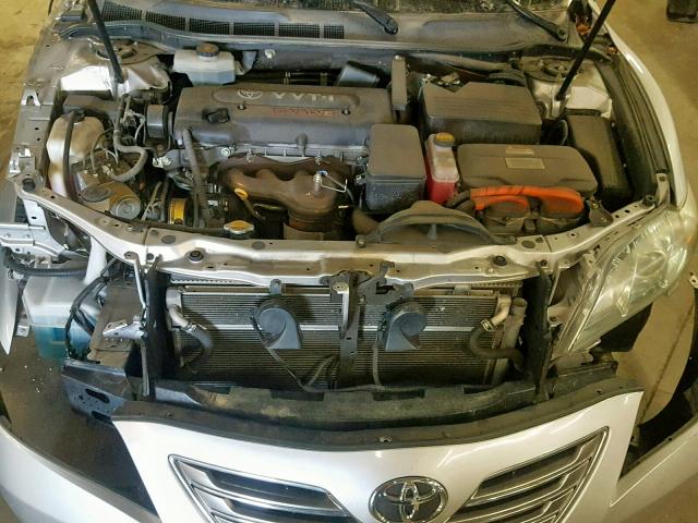 4T1BB46K99U085330 - 2009 TOYOTA CAMRY HYBR SILVER photo 7