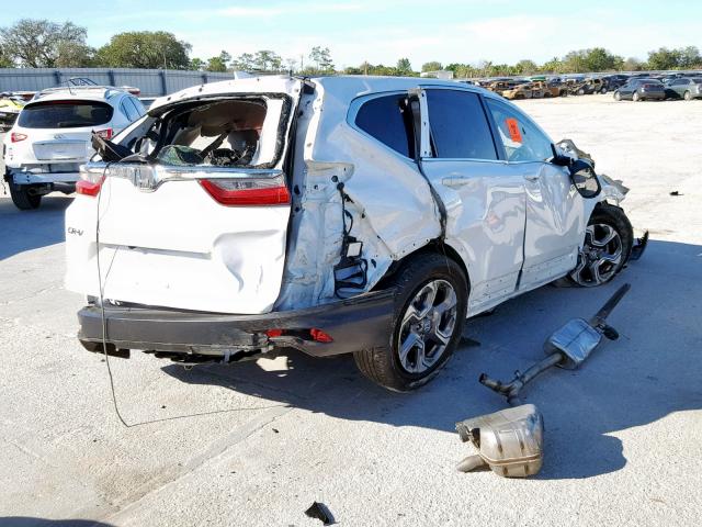 5J6RW1H89JL004547 - 2018 HONDA CR-V EXL WHITE photo 4