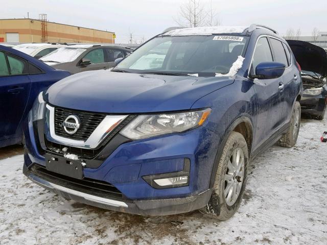 5N1AT2MV6HC792688 - 2017 NISSAN ROGUE SV BLUE photo 2