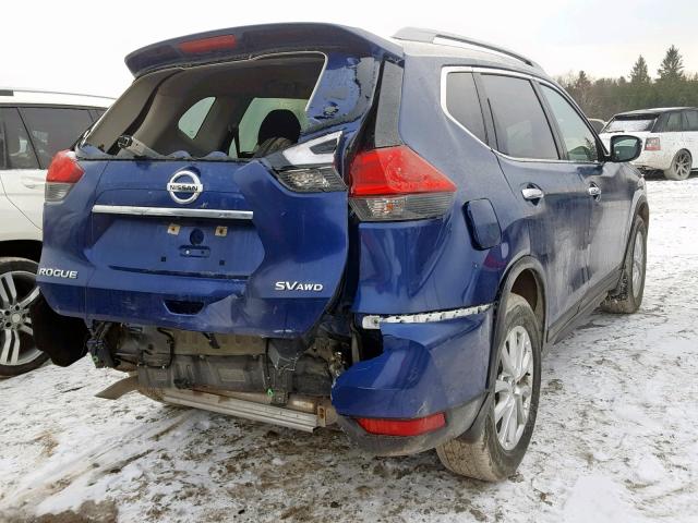 5N1AT2MV6HC792688 - 2017 NISSAN ROGUE SV BLUE photo 4