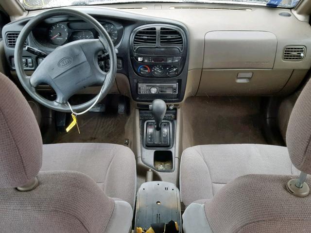 KNDJB723415042612 - 2001 KIA SPORTAGE BEIGE photo 9