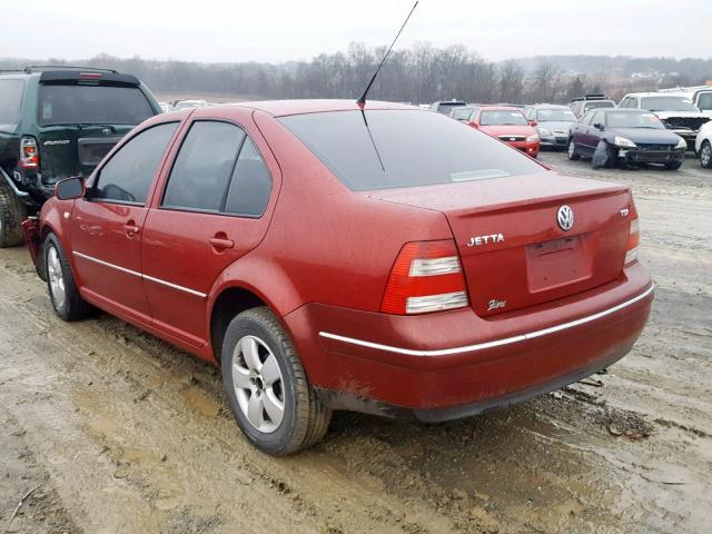 3VWSR69M74M072174 - 2004 VOLKSWAGEN JETTA GLS RED photo 3