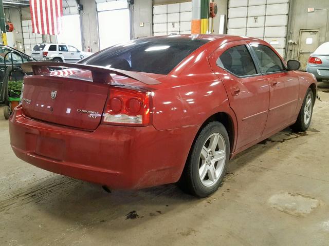 2B3CA3CV0AH188536 - 2010 DODGE CHARGER SX RED photo 4