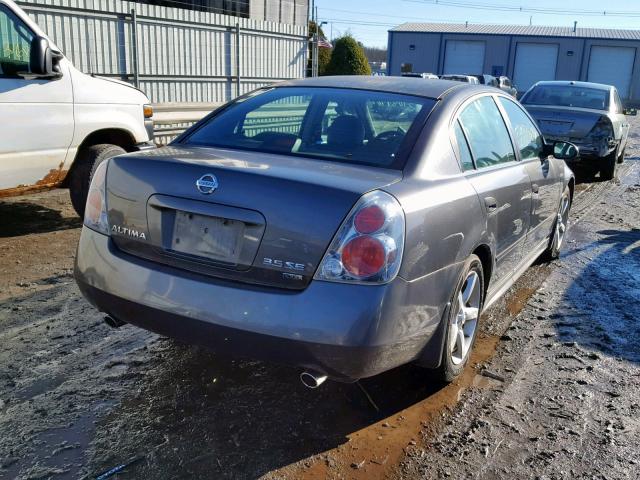 1N4BL11D55C313239 - 2005 NISSAN ALTIMA SE GRAY photo 4