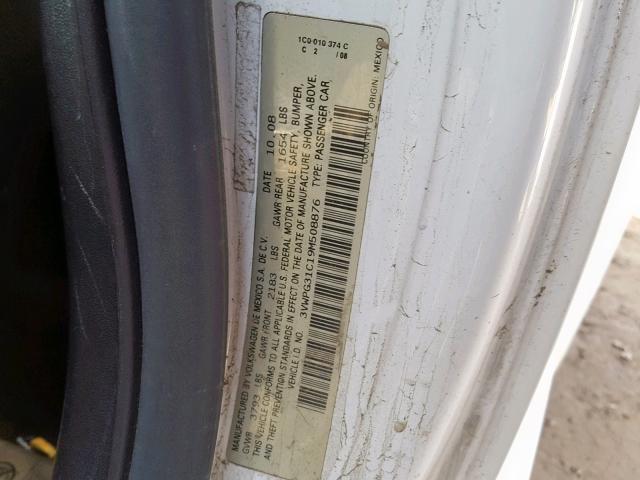 3VWPG31C19M508876 - 2009 VOLKSWAGEN NEW BEETLE Ağ foto 10