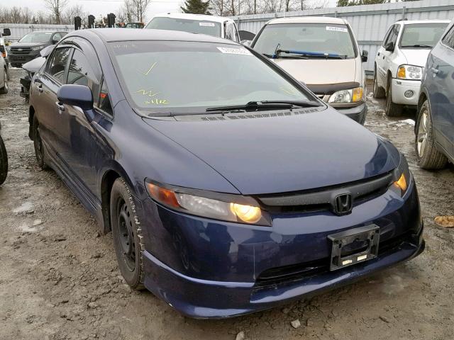 2HGFA16576H009784 - 2006 HONDA CIVIC LX BLUE photo 1