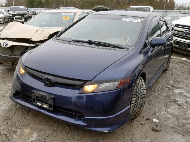 2HGFA16576H009784 - 2006 HONDA CIVIC LX BLUE photo 2