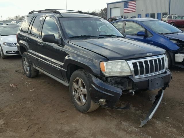 1J8GW68J44C229548 - 2004 JEEP GRAND CHER BLACK photo 1