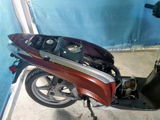 ZDCKF1013AF002788 - 2010 HONDA SH150 D BURGUNDY photo 6