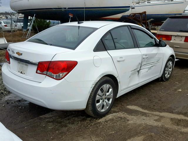 1G1PA5SH9E7353632 - 2014 CHEVROLET CRUZE LS WHITE photo 4