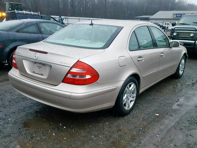 WDBUF82JX5X176359 - 2005 MERCEDES-BENZ E 320 4MAT TAN photo 4