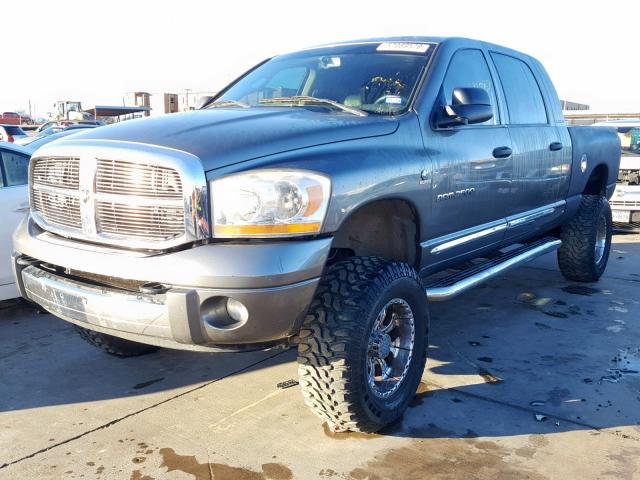 3D7KS29C06G157615 - 2006 DODGE RAM 2500 GRAY photo 2