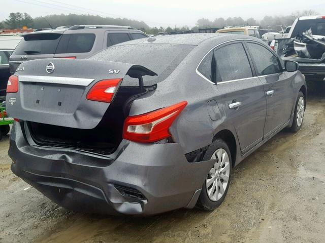 3N1AB7AP8HL646472 - 2017 NISSAN SENTRA S GRAY photo 4