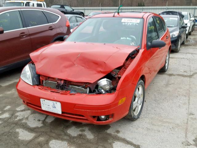 1FAFP37N87W311892 - 2007 FORD FOCUS ZX5 RED photo 2