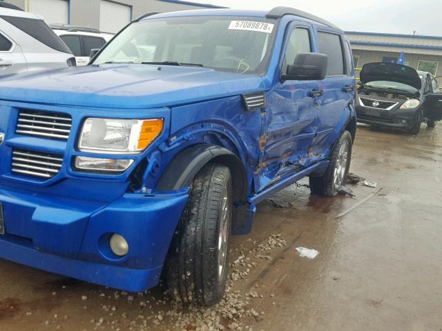 1D8GU58667W737110 - 2007 DODGE NITRO R/T BLUE photo 9