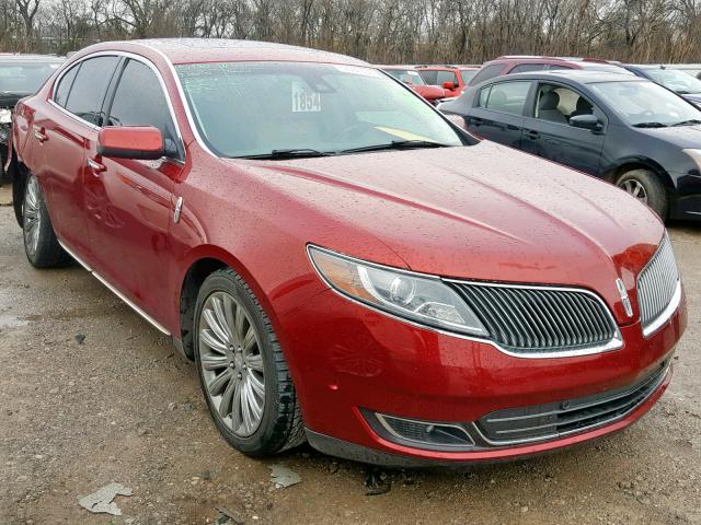 1LNHL9DK2DG616284 - 2013 LINCOLN MKS MAROON photo 1