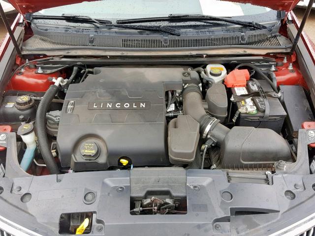 1LNHL9DK2DG616284 - 2013 LINCOLN MKS MAROON photo 7