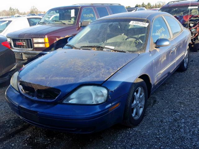 1MEFM50U32G635625 - 2002 MERCURY SABLE GS BLUE photo 2