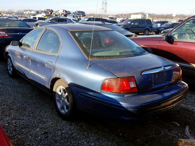 1MEFM50U32G635625 - 2002 MERCURY SABLE GS BLUE photo 3