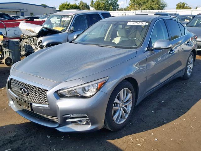 JN1BV7AP3FM355988 - 2015 INFINITI Q50 BASE BLUE photo 2