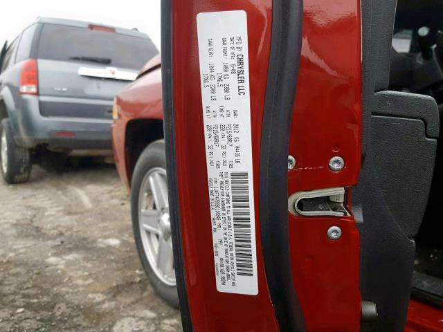 1J4FT47B39D110248 - 2009 JEEP COMPASS SP 红色 照片 10