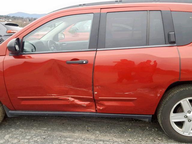 1J4FT47B39D110248 - 2009 JEEP COMPASS SP 红色 照片 9
